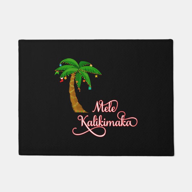 Tapete Mele Kalikimaka Hawaiian Sweat para o Natal (Frente)