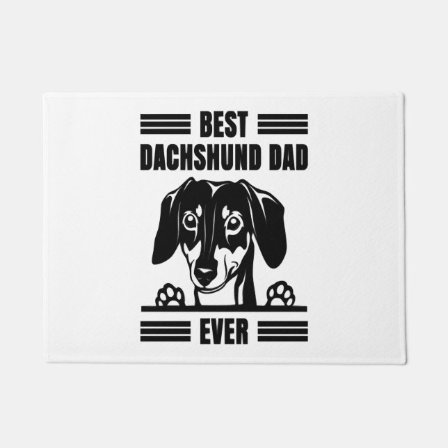 Tapete Melhor Pai De Dachshund Nunca (Frente)