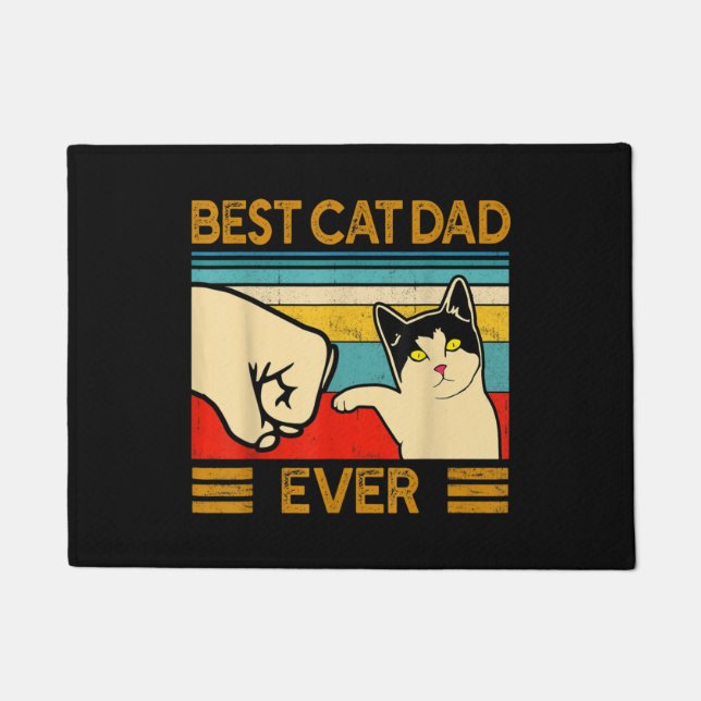 Tapete Melhor Pai De Gato De Pai Engraçado (Frente)