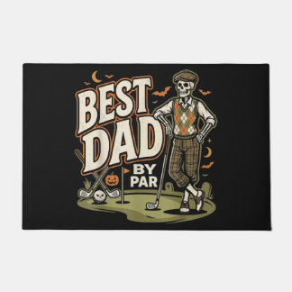 Tapete Melhor Pai Por Par Esqueleto de Golfe Divertido de