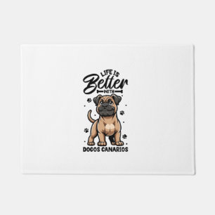 Tapete Melhor vida com Dogo Canario