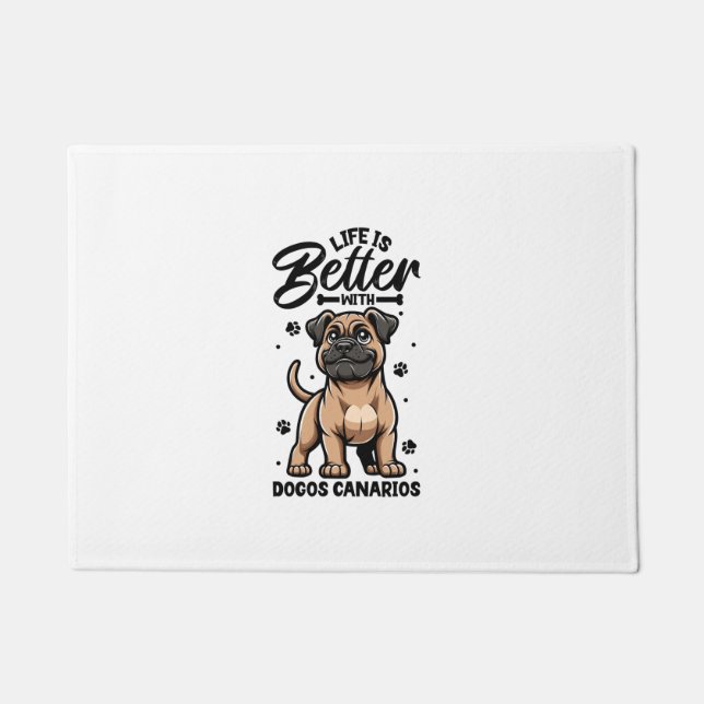 Tapete Melhor vida com Dogo Canario (Frente)