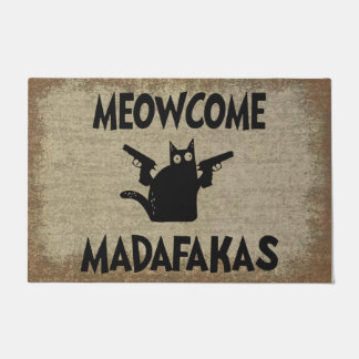 Tapete Meowcome Madafakas Doormat | Presentes Engraçados 