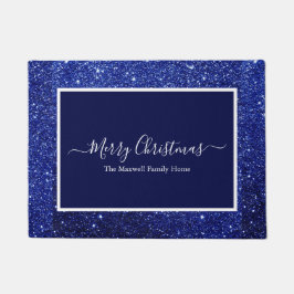 Tapete Merry Christmas Blue Glitter