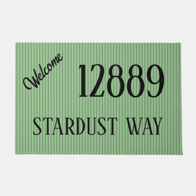 Tapete Meu endereço em uma porta verde (Frente)