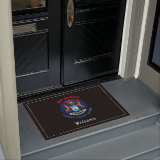 TAPETE MICHIGAN EXCELENTE LAKES STATE FLAG DOORMAT