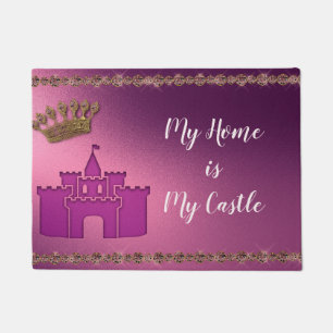 Tapete Minha Casa Meu Castelo Citação Bem-Vindo Royalty