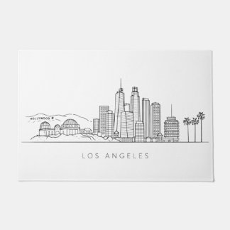 Tapete Minimalist Los Angeles Skyline Illustration