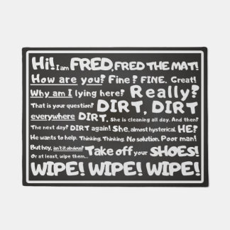 Tapete Mínimo, Testemunha - Fred, o tapete, seu texto hum