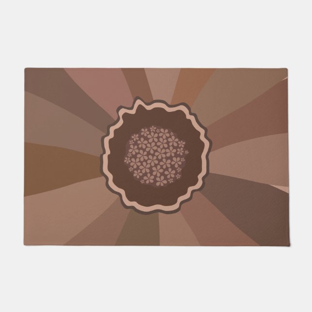 Tapete Mocha Mousse Daisy Floral (Frente)