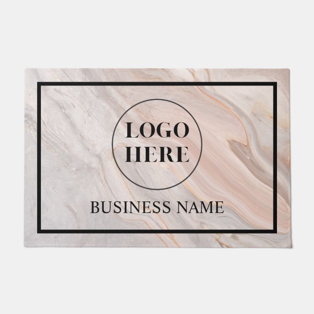 Tapete Modern Elegant Business Logo Doormat (Frente)