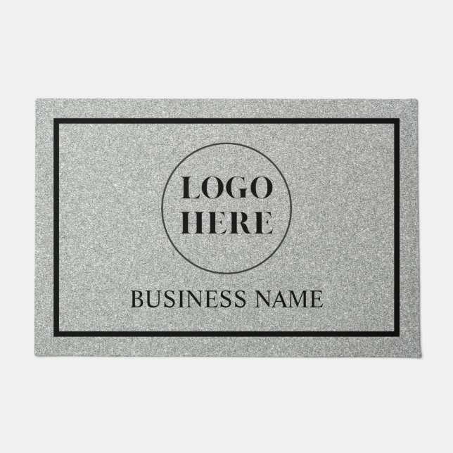 Tapete Modern Elegant Business Logo Doormat (Frente)