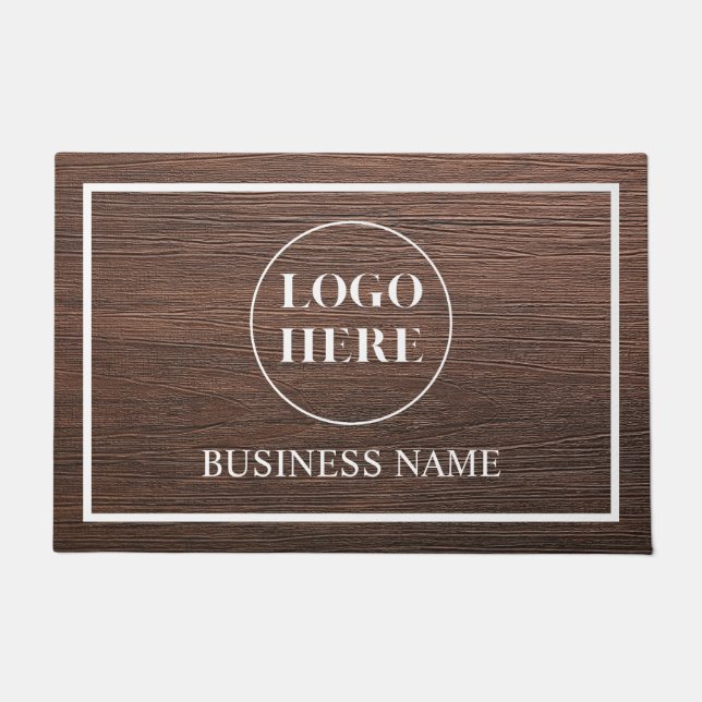 Tapete Modern Elegant Business Logo Doormat (Frente)
