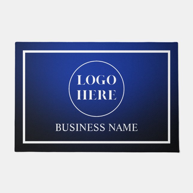 Tapete Modern Elegant Business Logo Doormat (Frente)