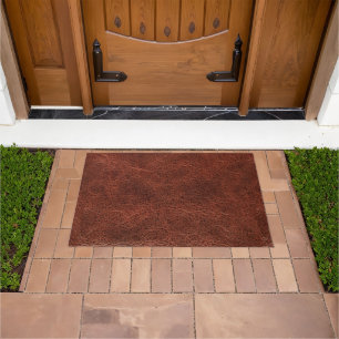 Tapete Moderno Cacau Castanho Faux Leather
