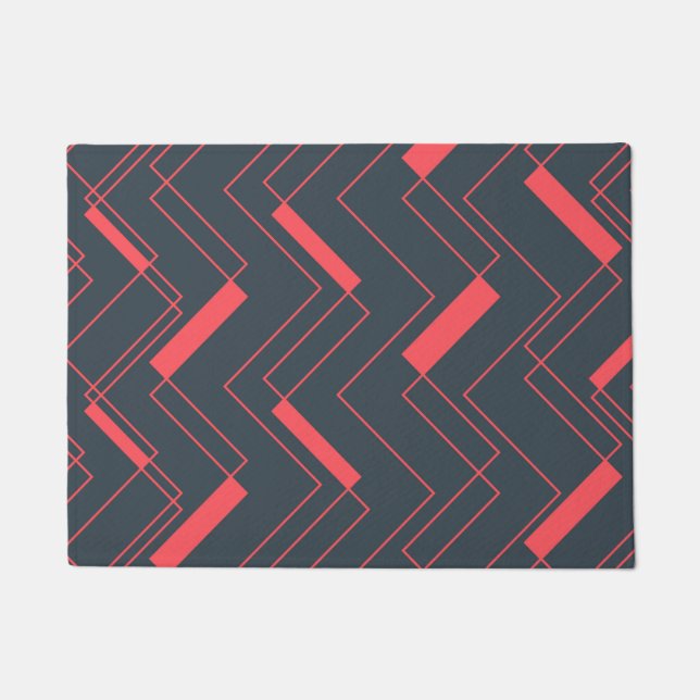Tapete Moderno, simples, abstrato, vibrante, padrão trend (Frente)