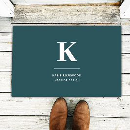 Tapete Moderno Verde Mínimo Moderno Grande Inicial