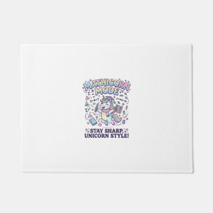 Tapete Modo Unicórnio Mathicorn Encantador Fundo Branco D