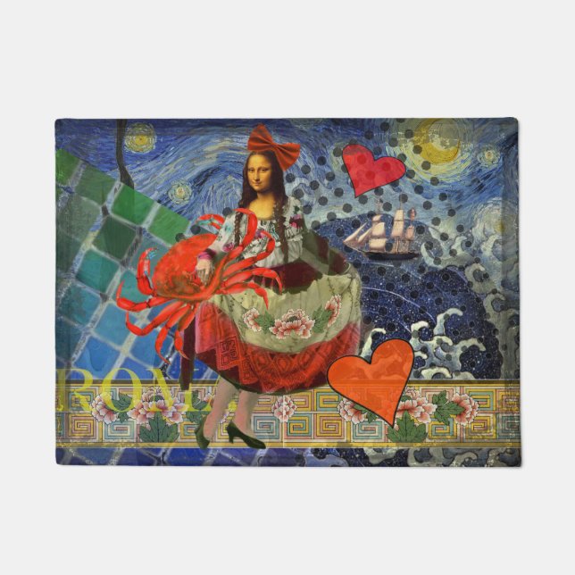 Tapete Mona Lisa Diversão Zodíaco Caprichoso  (Frente)