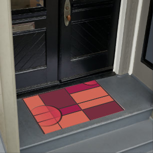Tapete Mondrian e vermelho