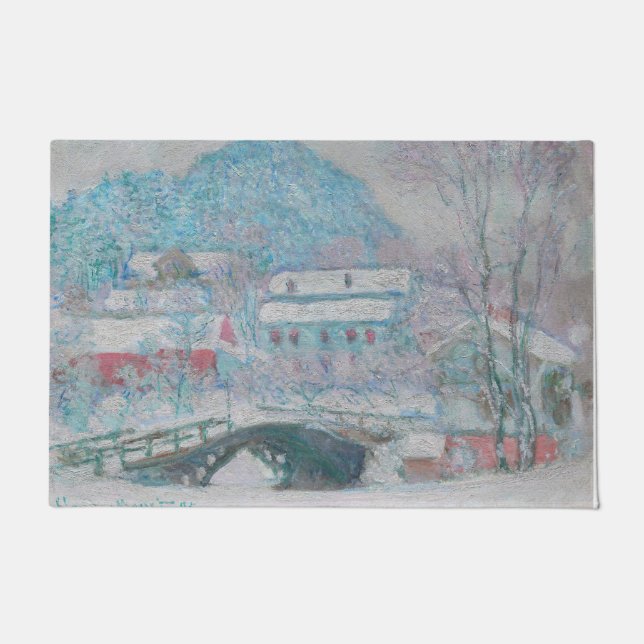 Tapete Monet - Noruega, Sandviken Village na neve (Frente)