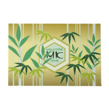 Monograma Bamboo Green Hexagon Oriental