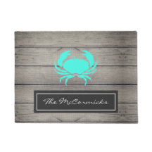 Monograma da família de caranguejos azuis da Rusti