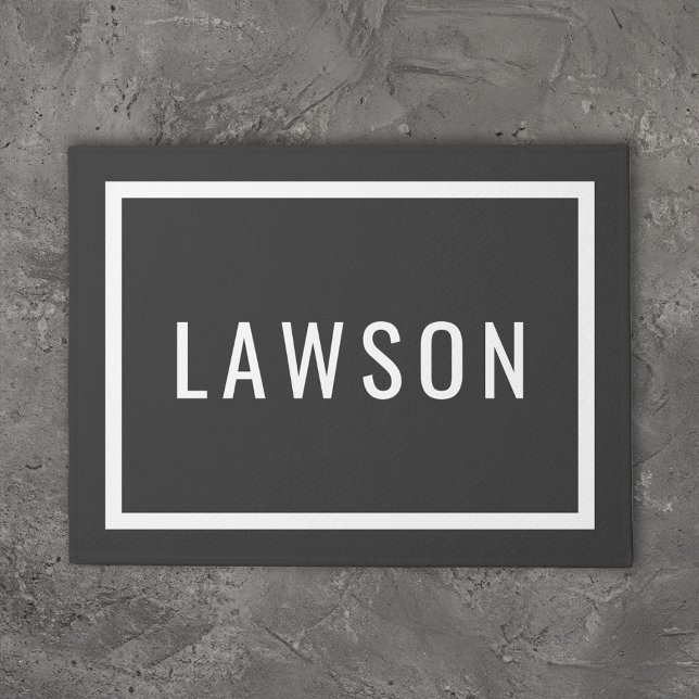 Tapete Monograma da família moderna | Cores editáveis (Criador carregado)