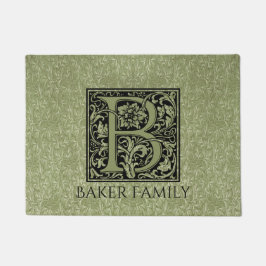 Tapete Monograma da letra da letra B primeiro