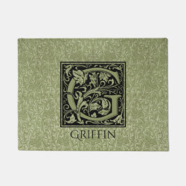 Tapete Monograma da letra de G primeiro da letra