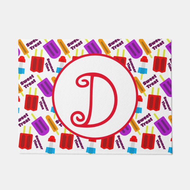 Tapete Monograma de Bar de Sumo Congelado (Frente)