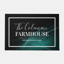 Monograma de Família de Fazenda Moderna Criativa d