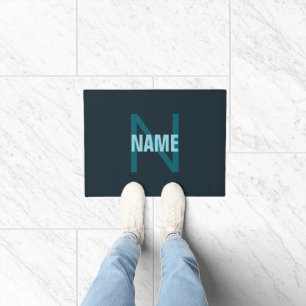 Tapete Monograma de nome personalizado simples e ousado