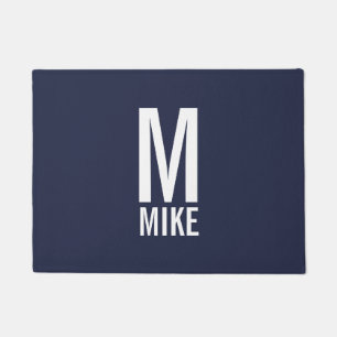 Tapete Monograma e Nome Personalizados em Negrito Moderno