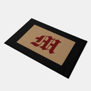 Tapete Monograma M Antiga porta inglesa Black Trim Doorma
