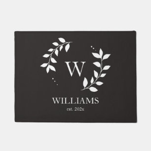 Tapete Monograma Personalizado Moderno Elegante Nova Casa