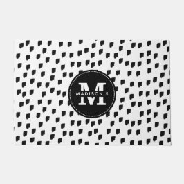 Tapete Monograma Preto e Branco de Brushbird