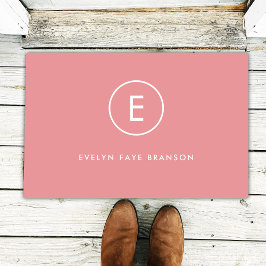 Tapete Monograma Rosa Rosa Feminina Menina Minimamente In