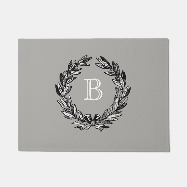 Tapete Monograma Welcome Wreath (Frente)