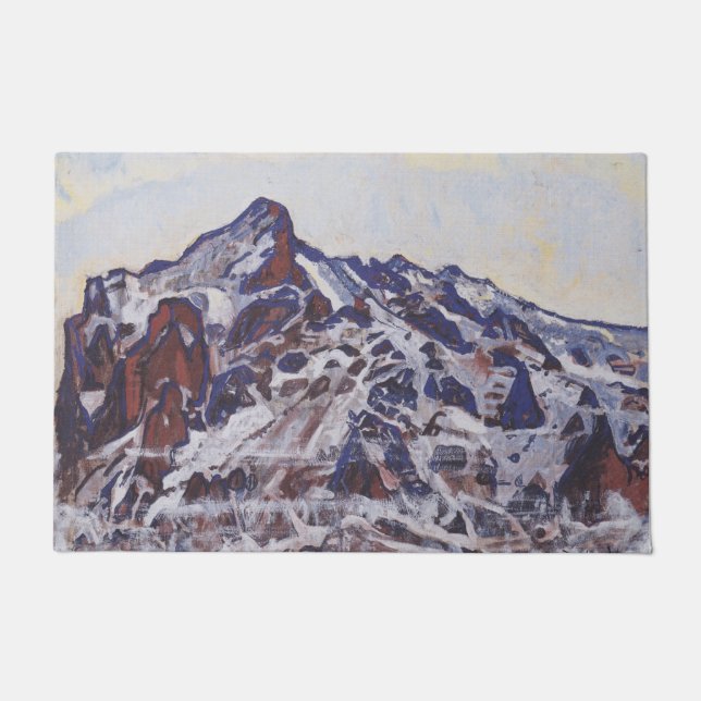 Tapete Montanha Wetterhorn (Paisagem de inverno de neve) (Frente)