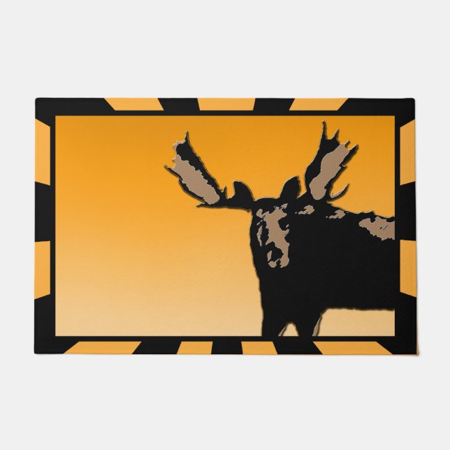 Tapete Moose no Sunset - Arte original sobre a vida selva (Frente)