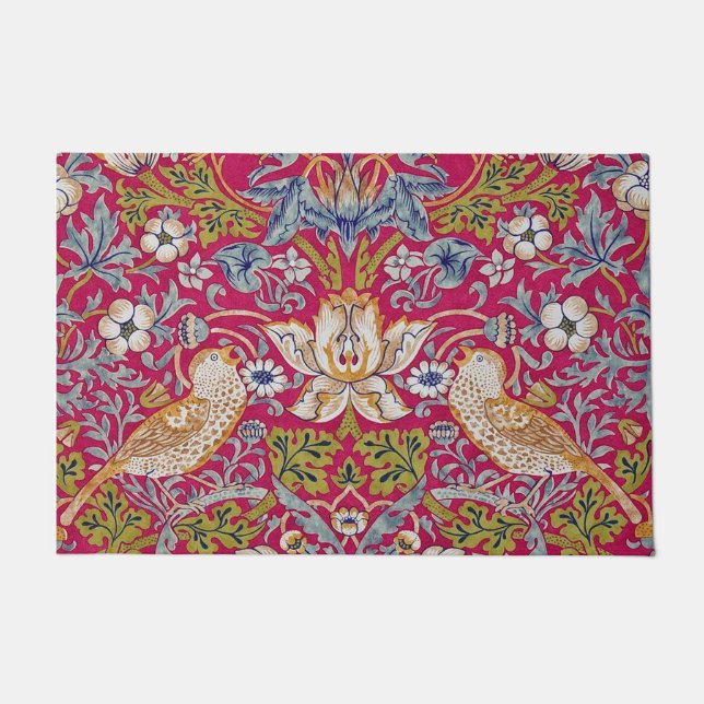 Tapete Morango - Ladrão, William Morris (Frente)