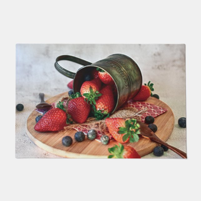 Tapete Morangos, Frutas e doces (Frente)