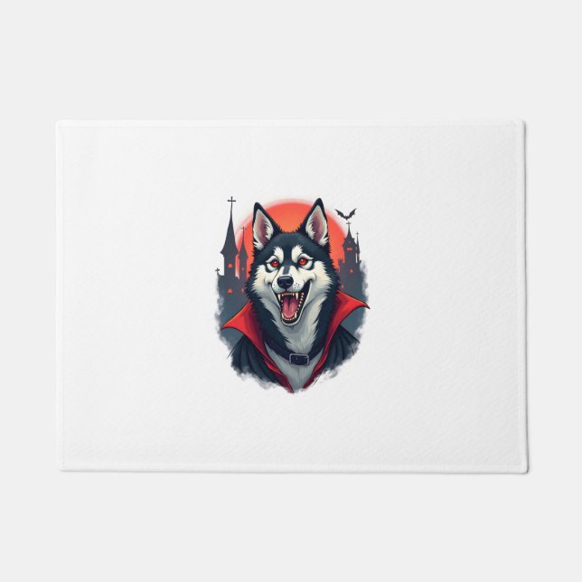 Tapete Mordida de Husky Vampiro (Frente)