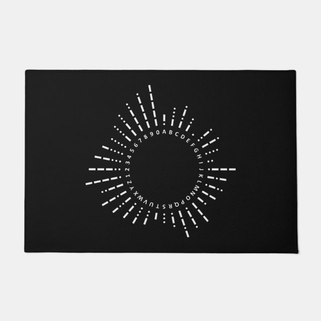 Tapete Morse Code Alphabet (Frente)