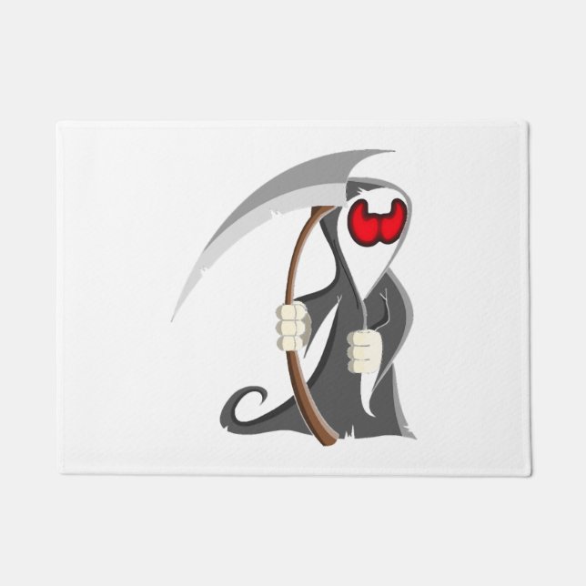 Tapete Morte do esqueleto de Halloween (Frente)