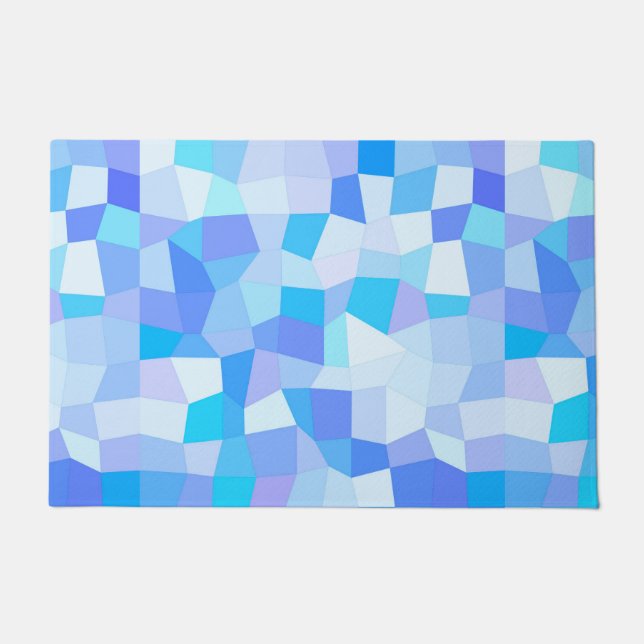 Tapete Mosaico Blues Brilhante (Frente)