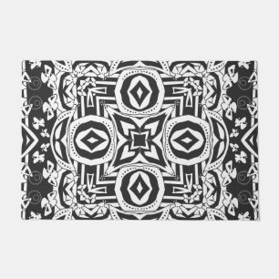 Tapete mosaico de decoração branco preto Abstrato moder