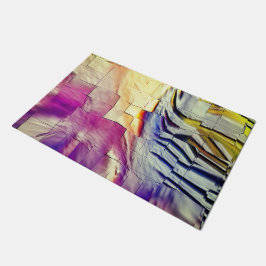 Tapete Mosaico de textura em amarelo-rosa e mole esculpid