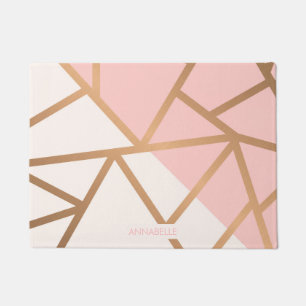 Tapete Mosaico Dourado cor-de-rosa
